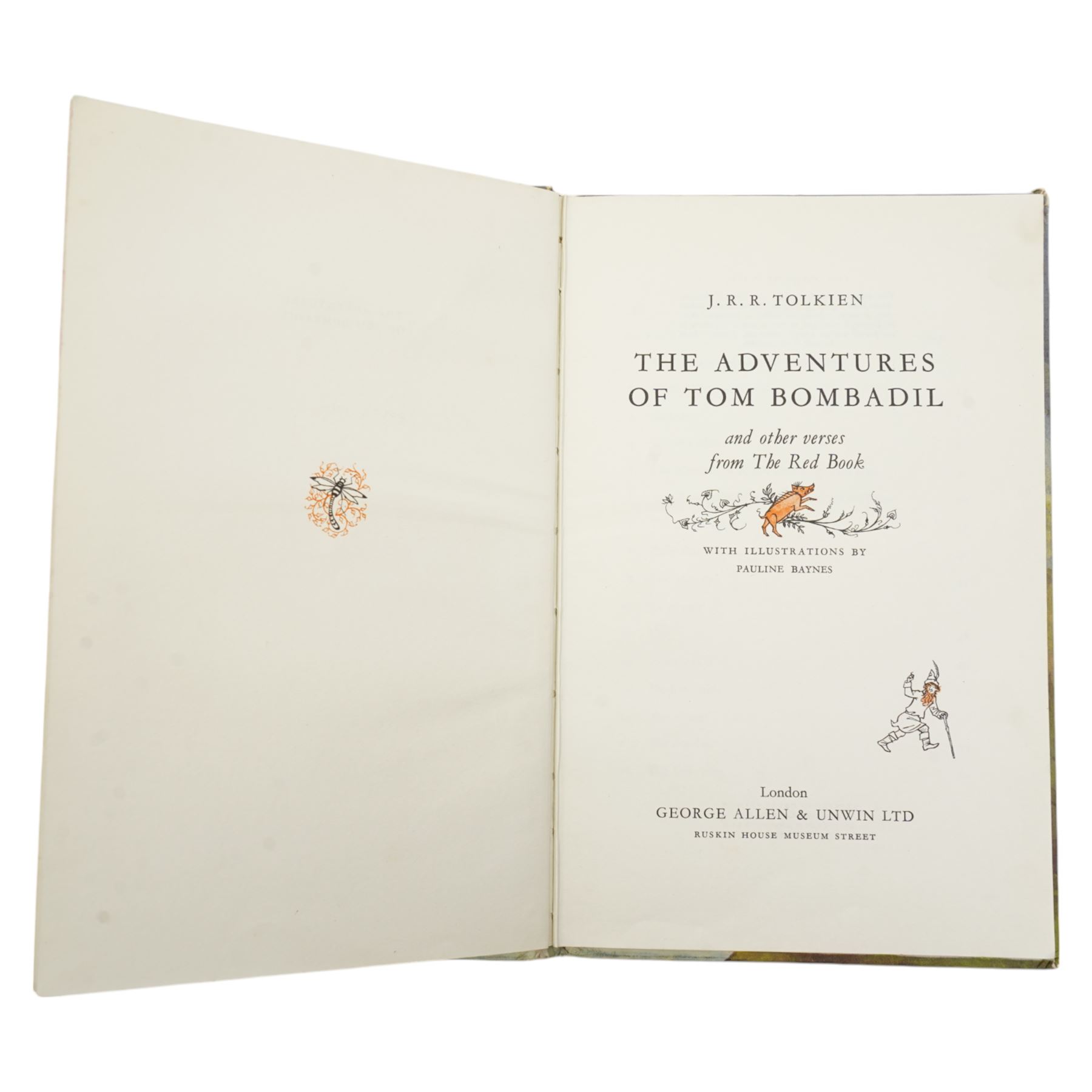 Tolkien, J.R.R. - 'The Adventures of Tom Bombadil',  first edition illustrated by Pauline Baynes, published George Allen & Unwin Ltd 1962, decorative boards