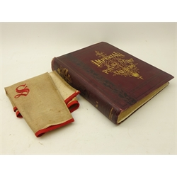  'The Imperial Postage Stamp Album', with embroidered outer cover, containing Queen Victoria and later World stamps including Mozambique, Congo State, Egypt, Transvaal, Argentine Republic, Brazil, British Guiana, Chili, Confederate States, Cuba, Honduras, Mexico etc  
