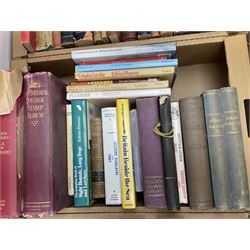 Collection of books and stamps, to include The Wonder books of Ships, The Wonder books of Aircrafts, The Farington Diary four volumes, dog books etc, in three boxes 