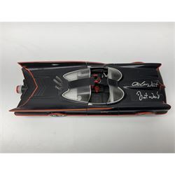 Hot Wheels 1:18 scale ‘1966 TV Series Batmobile’ signed by Adam West and Burt Ward, no. 365/1000, with original box and certificate of authenticity