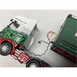 Corgi Eddie Stobart - four lorries in the Superhaulers Series Nos. TY86650, TY86649, TY86647 & TY86646; three other lorries Nos. 23203, 29103 & 20903; all boxed; and two unboxed lorries (9)