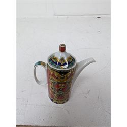 Rosenthal Versace Le Roi Soleil pattern miniature coffee pot  