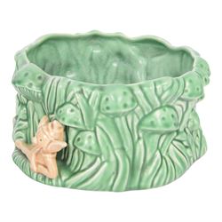 Bretby twin handled vase, together with Sylvac pixie bowl and two jugs