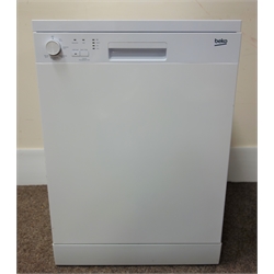  Beko DFC05R10W white finish freestanding dishwasher, W60cm, H84cm, D60cm (This item is PAT tested - 5 day warranty from date of sale)    