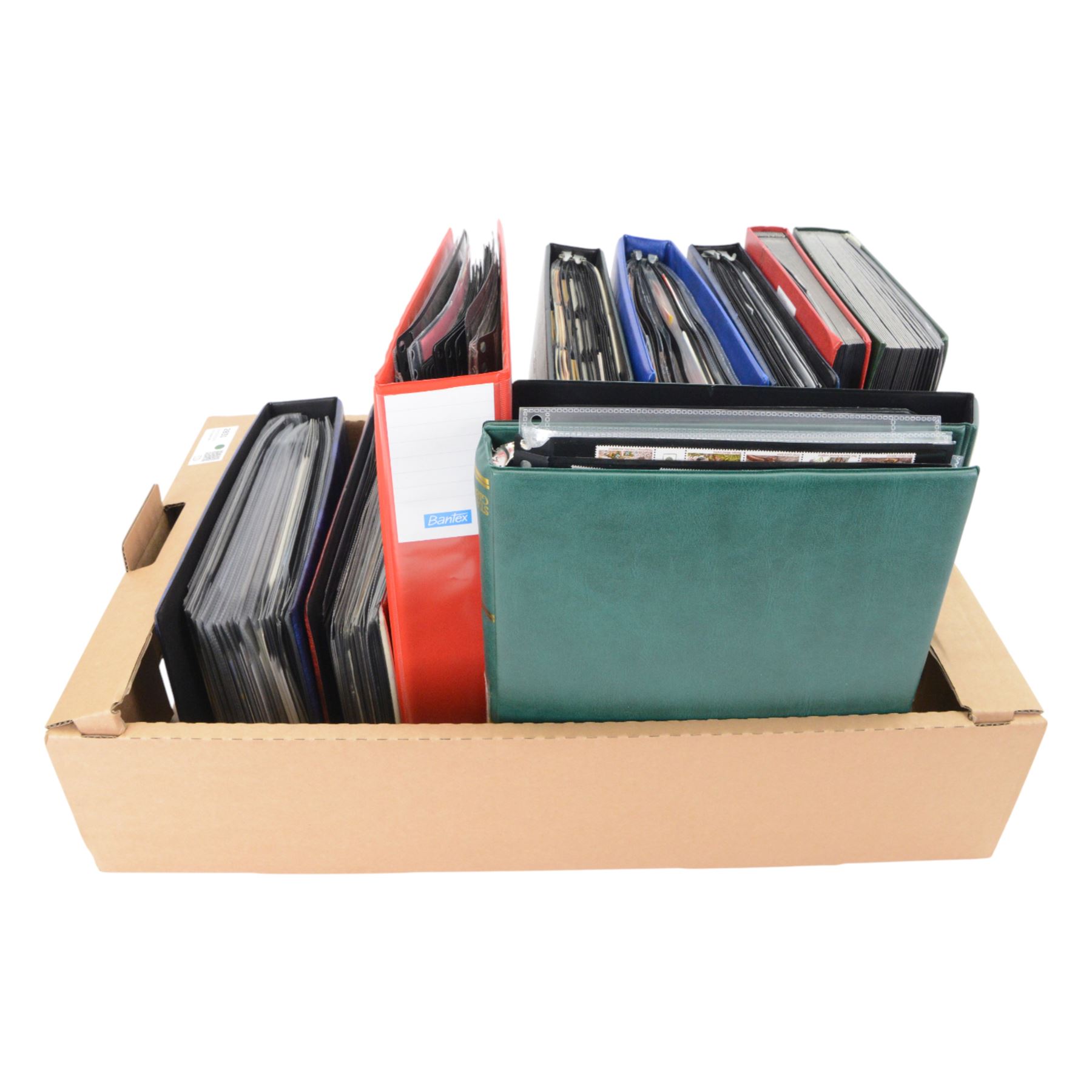 Great Britain Queen Elizabeth II stamps, including various mint decimal, cylinder blocks, definitives, pre-paid envelopes, first day covers, aerogrammes, stamp booklets, etc, housed in various albums and folders