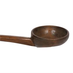 Welsh carved cawl spoon, L40cm