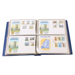 Great British and World stamps, first day covers, etc, in three boxes
