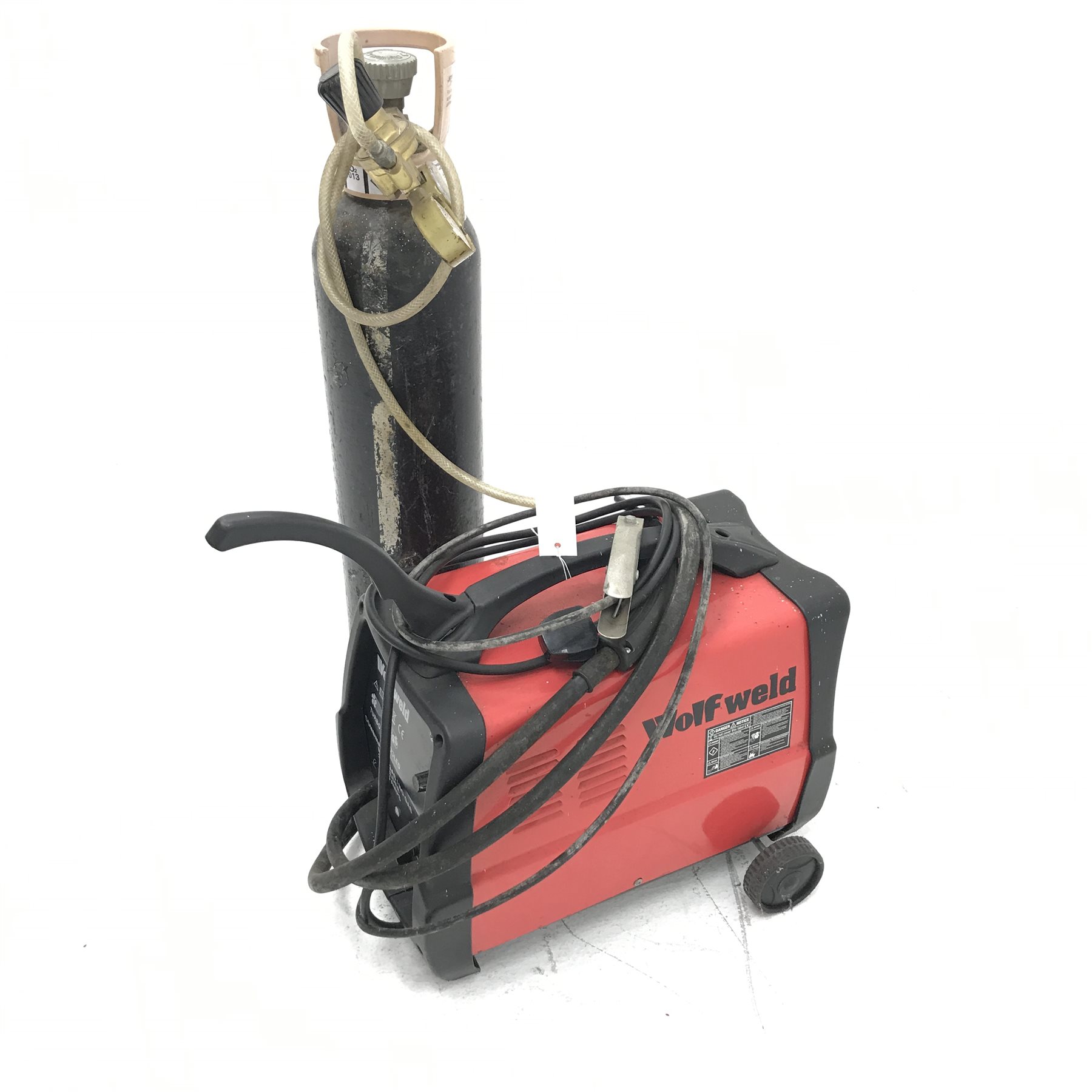 Wolf Weld mig welder and gas bottle