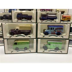 Fifty-nine Lledo Days Gone die-cast models, predominantly advertising/promotional vehicles; all boxed (59)