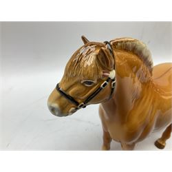 Beswick Norwegian Fjord Horse in Dun gloss, no. 2282, printed mark beneath, H16cm
