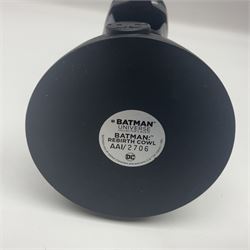 Eaglemoss Batman Universe Collector’s Bust ‘Rebirth Cowl’ with ten further Batman boxed and loose vehicles, figures and collectables to include Metals Die-Cast, Mattel, Hot Wheels etc, in two boxes