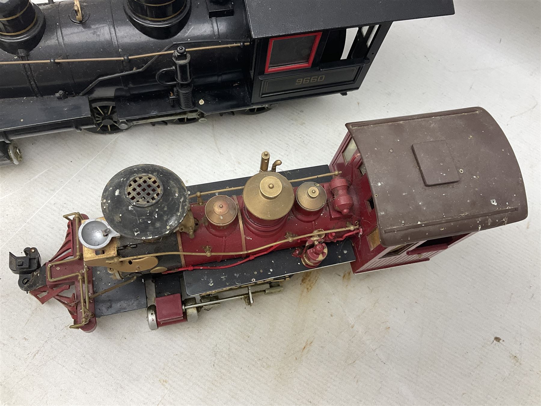 Bachmann G scale, gauge 1 2-4-2 steam locomotive, no F1101 'Old Timer ', together with a similar Bachmann 0-4-0 steam locomotive, both unboxed 