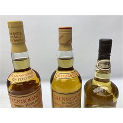 Two bottles of Glenmorangie, 10 year old, single highland malt whisky, 70cl 40% vol and Glenturret, 8 year old, single highland Scotch whisky, 70cl 40% vol, all boxed