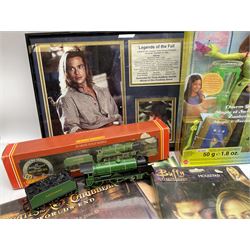 Hornby 00 Gauge boxed locomotive model, Pirates of the Caribbean chess set, Harry Potter cards and figures, calendars and other toys etc