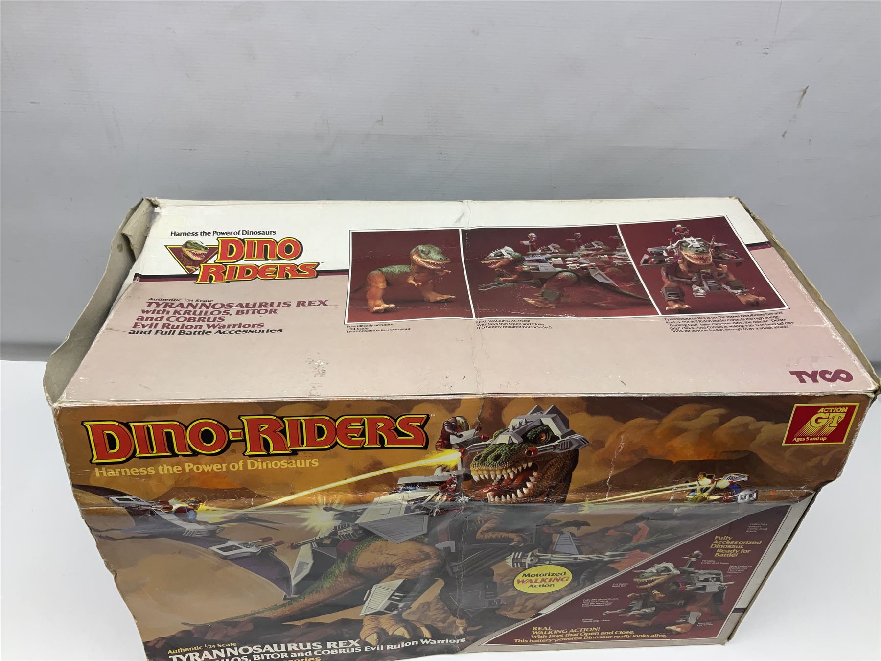 DinoRiders, 1980s Tyco Action GT Toys, Tyrannosaurus Rex with Krulos