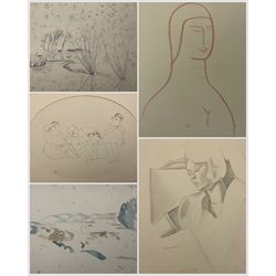 Scofield Thayer (American 1889-1982): 'Living Art' (Twenty Facsimile Reproductions after Paintings, Drawings and Engravings and ten photographs after sculptures by Contemporary Artists), limited edition portfolio of 400 printed at Ganymed Press, Berlin, 1923 
Notes: Scofield was an American Poet and Publisher and editor in chief of the Dial magazine. Living Art contains reproductions of what Thayer believed was the best in the art of the period, containing lithographs of works from his own collection by  Pablo Picasso, Henri Matisse, Gaston Lachaise, Marc Chagall and Edvard Munch. All the works within the folio were owned by Thayer and bequeathed to the MET museum. 