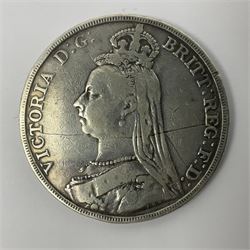 Queen Victoria 1891 crown coin