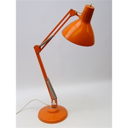  '1001 Lamps' orange Anglepoise desk lamp  