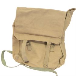 Two British Berets, fine green wool cloth with leather trim, cloth lining having makers details of “BRITISH BERET BASQUE LTD”, one with The Green Howards cap badge, together with other Green Howards buttons and badges, webbing bags and other military items
