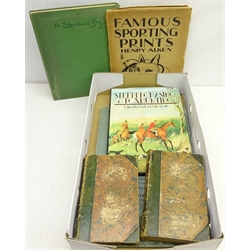  Horse related books including 'A Sportsman's Bag' by Lionel Edwards, 'Famous Sporting Prints' by Henry Alken, two volumes illustrated by John Leech titled 'Handley Cross' and 'Sponge's Sporting Tour' etc  