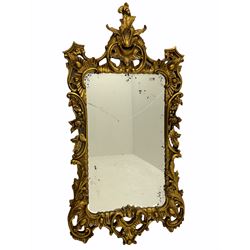 18th century style ornate gilt framed wall mirror