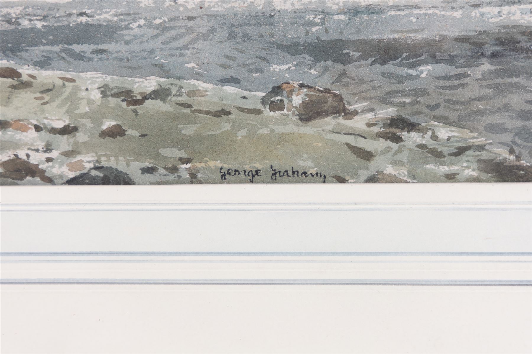 George Graham (British 1881-1941): River and Coastal Landscapes, pair watercolours signed, larger 26.5cm x 39cm (2)