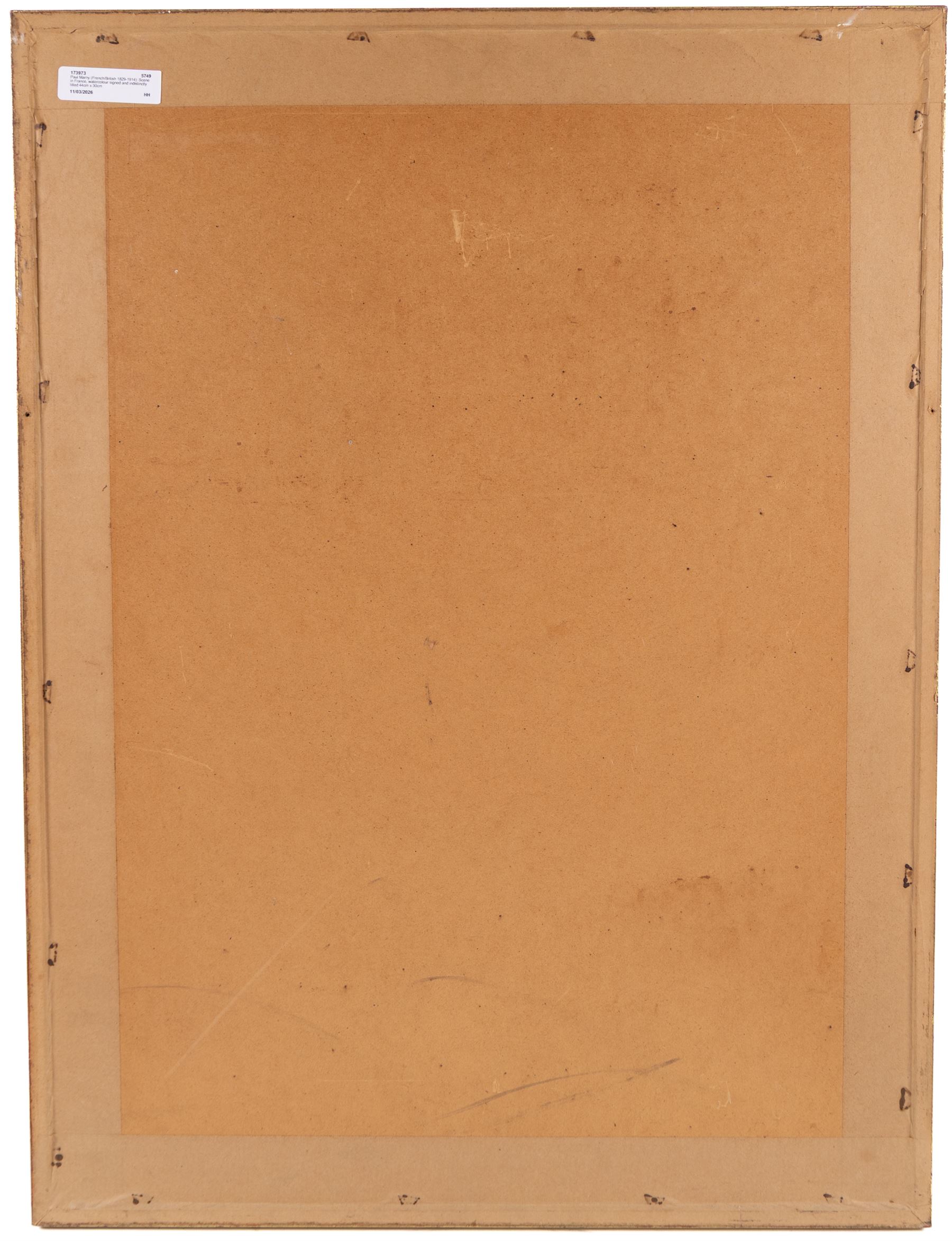 Paul Marny (French/British 1829-1914): Scene in France, watercolour signed and indistinctly titled 44cm x 30cm 