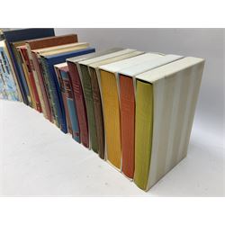 Folio Society books, to include Jeeves & Wooster by P.G. Wodehouse; six book box set, Crimes and stories from the Strand, Queen Victoria our life in the Highlands, The Age of Scandal 