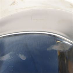 Georg Jensen stainless steel oyster tray, designed by Helle Damkjar, with original box, L56cm