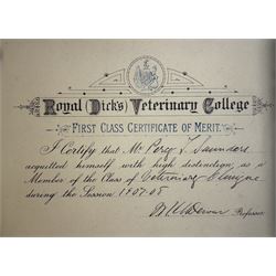 Group of ten medals awarded to Major P.T Sanders; George V OBE, Queens South Africa medal with five clasps Cape Colony, Orange Free State, Transvaal, South Africa 1901 and South Africa 1902, 1914 Star, WWI British War medal, Victory medal with M.I.D. oak leaves, General Service medal with Kurdistan clasp, WWII Defence medal, 1939 - 1945 medal, King George V Jubilee medal and George VI Coronation medal, together with matching miniature medal set and ribbon bar, Moise Dreyfuss stop watch Mk II, no.3907, PT Sanders bible from 24th company 8th battalion Imperial Yeomanry, photographs and other military items    
