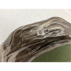 Heredities bronzed figure by Laura Lain, modelled as a seated ballet dancer, H14.5cm