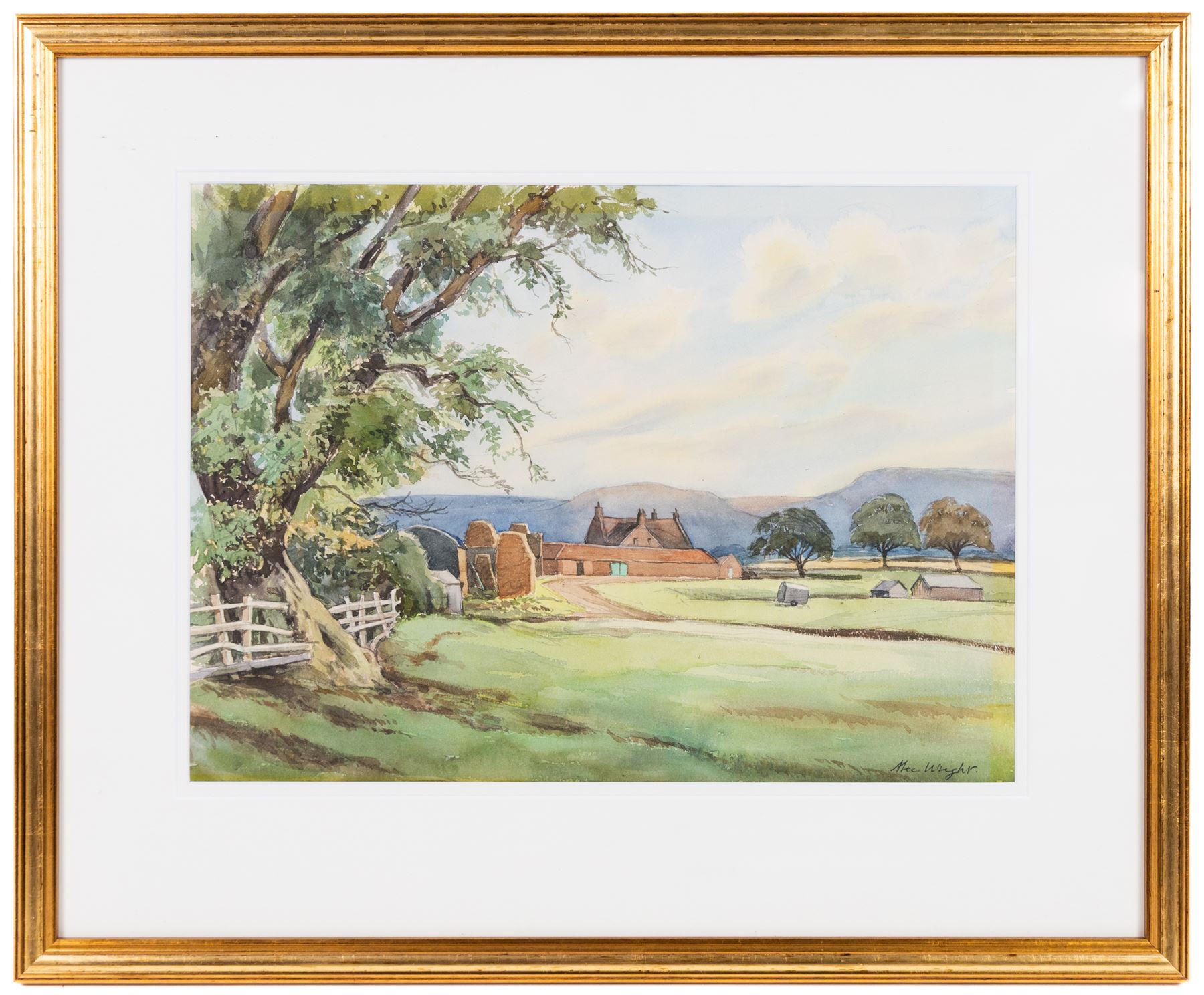 Alec Wright (British 1900-1981): Stokely Views and others, six watercolours variously signed and inscribed verso, approx 40cm x 30cm (6)