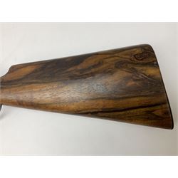 Manton .577/450 Martini Henry rifle, the 82.5cm smooth bored barrel proofed for shot, two barrel bands and bayonet fitting, engraved action with side safety, figured walnut stock with chequered steel butt plate, complete with ramrod, NVN other than 5346 on barrel, L125cm