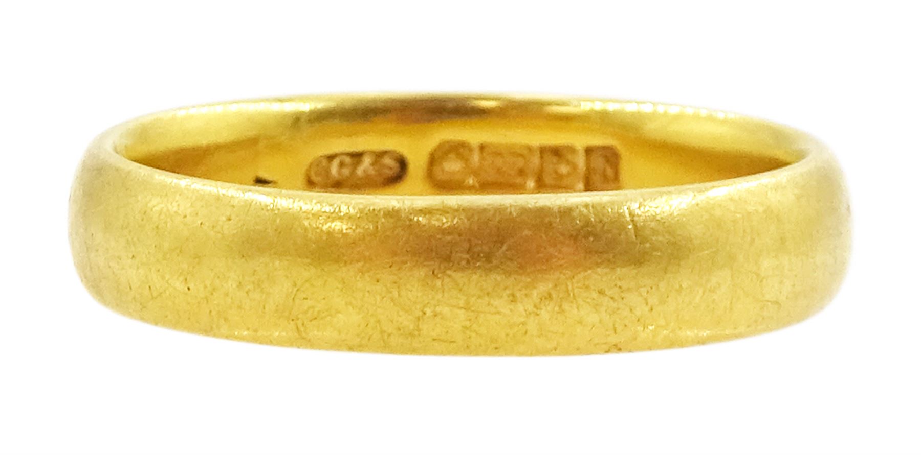 22ct gold wedding band, Birmingham 1937