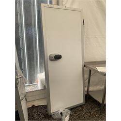 Walk in fridge/freezer insulated door, with hinges - THIS LOT IS TO BE COLLECTED BY APPOINTMENT FROM DUGGLEBY STORAGE, GREAT HILL, EASTFIELD, SCARBOROUGH, YO11 3TX