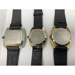 Three automatic wristwatches including Enicar Sherpa Star, Sicura, Gruen Precision and Waltham and four manual wind wristwatches including Oris, Kander, Rotary and Gigandet (8)