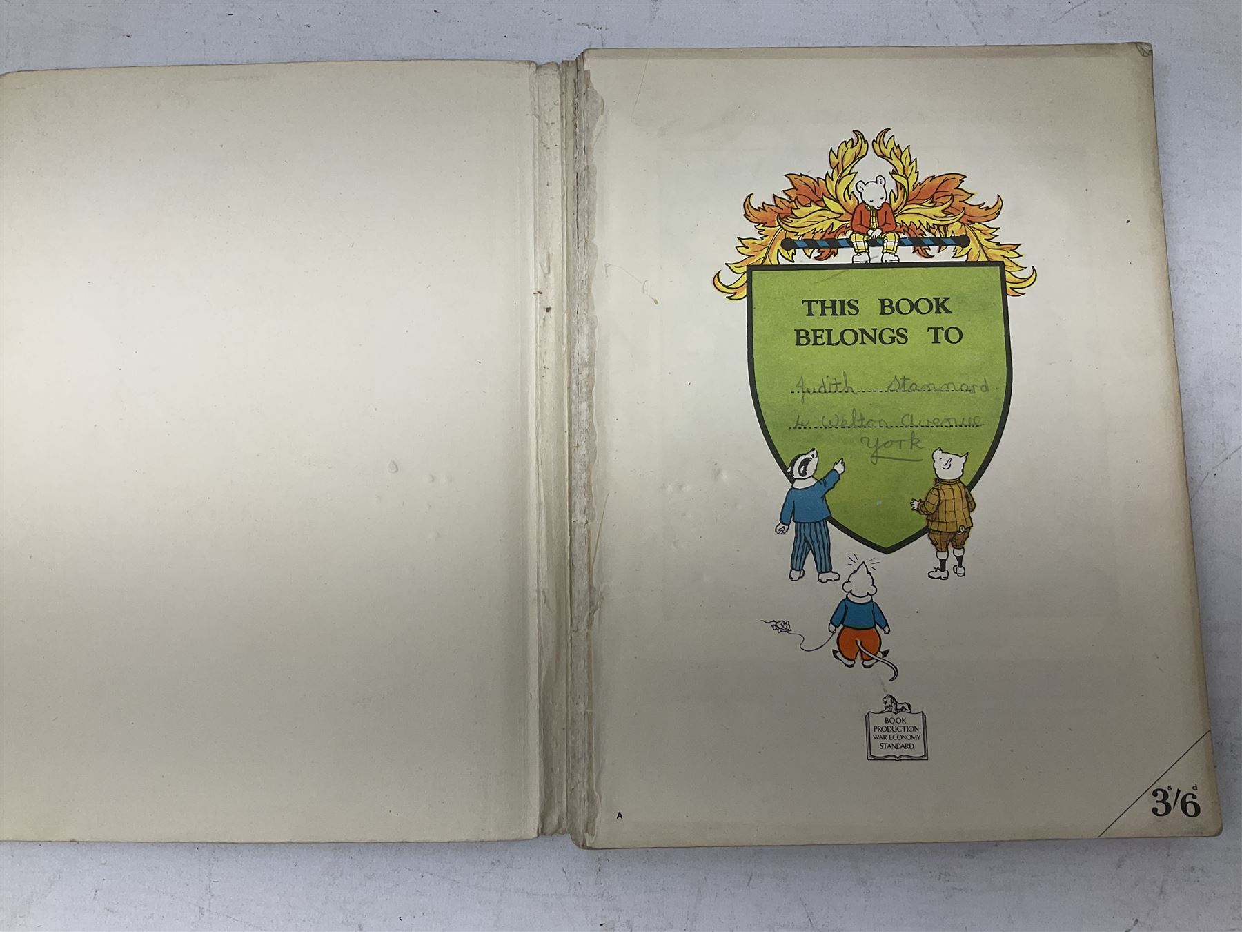 Collection of Vintage children's annuals, to include a number of Rupert the Bear examples dating from the 1940's, comprising 'The New Rupert Book' 1947, 'More Adventures of Rupert' 1947, 'A New Rupert Book' 1945, 'Rupert In More Adventures' 1944,  'More Rupert Adventures' 1943 and two examples of 'The Rupert Book' dated 1941 and 1948
