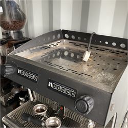 Fiamma coffee machine with Cunil coffee grinder and press  - THIS LOT IS TO BE COLLECTED BY APPOINTMENT FROM DUGGLEBY STORAGE, GREAT HILL, EASTFIELD, SCARBOROUGH, YO11 3TX