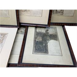 Frederik Vilhelm Scholander (Sweedish 1816-1881): 'The Pilgrimage of Truth', set of ten pen ink and monochrome wash original illustrated book plates signed and dated 1872, 36cm x 25cm (10 one lacking frame)