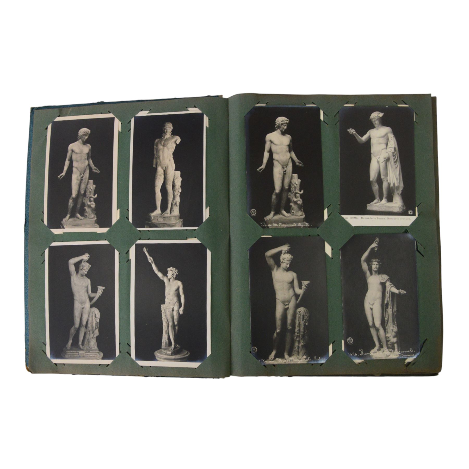 French cased metronome together with Noma Santa-Glo and a collection of museum postcards of nude sculpture 