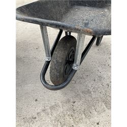 Two metal garden wheelbarrows - THIS LOT IS TO BE COLLECTED BY APPOINTMENT FROM DUGGLEBY STORAGE, GREAT HILL, EASTFIELD, SCARBOROUGH, YO11 3TX