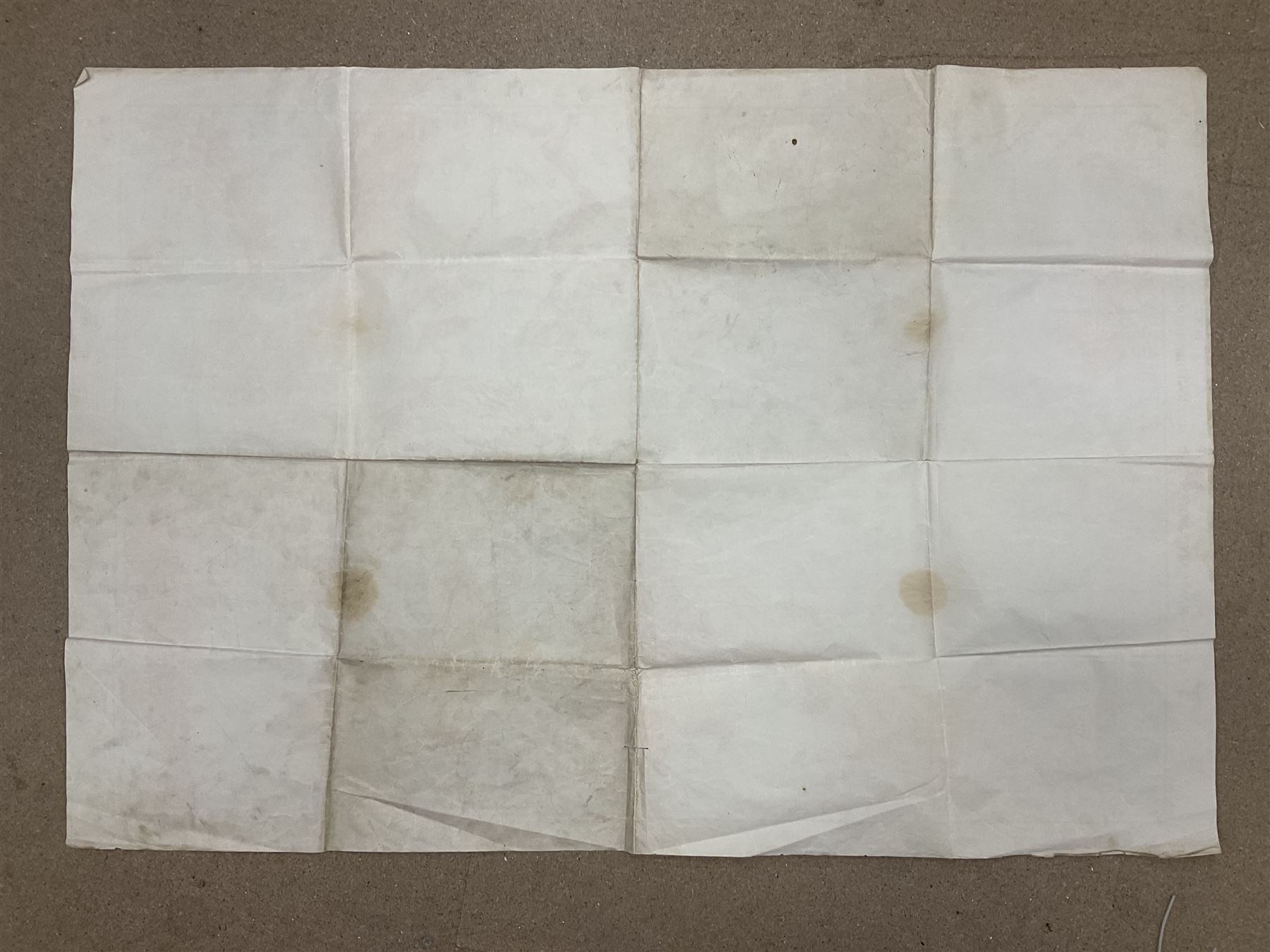 WWII German navigation map, Luft-Navigationskarte in Merkatorprojektion, of England, France, Netherlands, Denmark, H110cm, W74cm 