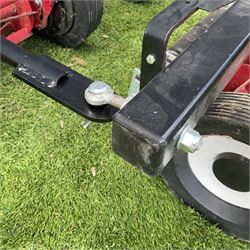 Three sectional trailed 58” mini gang mower, for ATV or ride on mower - very little use, new £1500. - THIS LOT IS TO BE COLLECTED BY APPOINTMENT FROM DUGGLEBY STORAGE, GREAT HILL, EASTFIELD, SCARBOROUGH, YO11 3TX