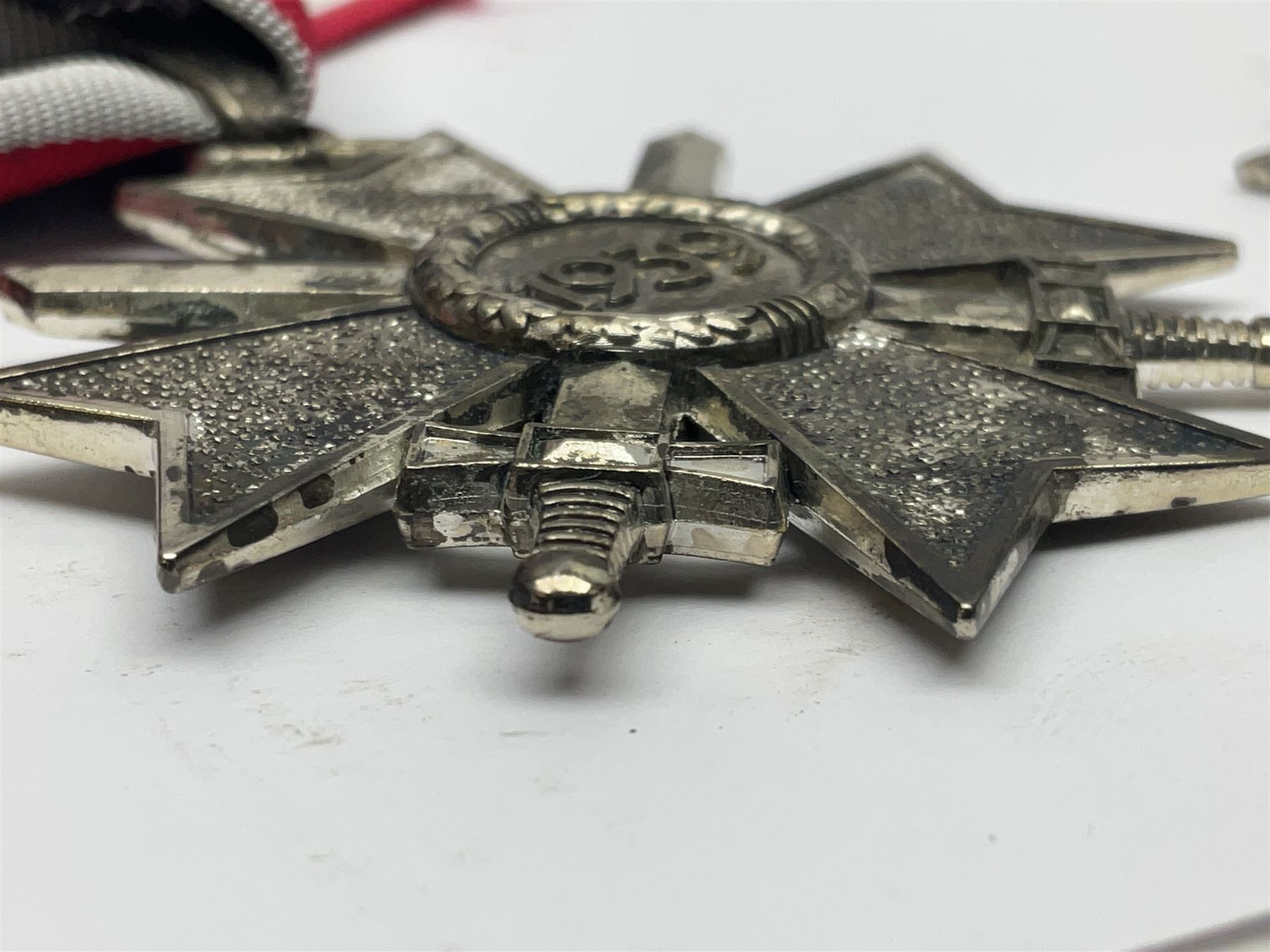 Four German awards c1957 - Knights Cross of the War Merit Cross, War Merit Cross 1st Class, Faithful Service Cross and Silver Wound badge (4)