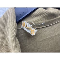 1930s Hitler Youth brown shirt, long length with two pockets, bears triangular badge 'Nord Nordsee'