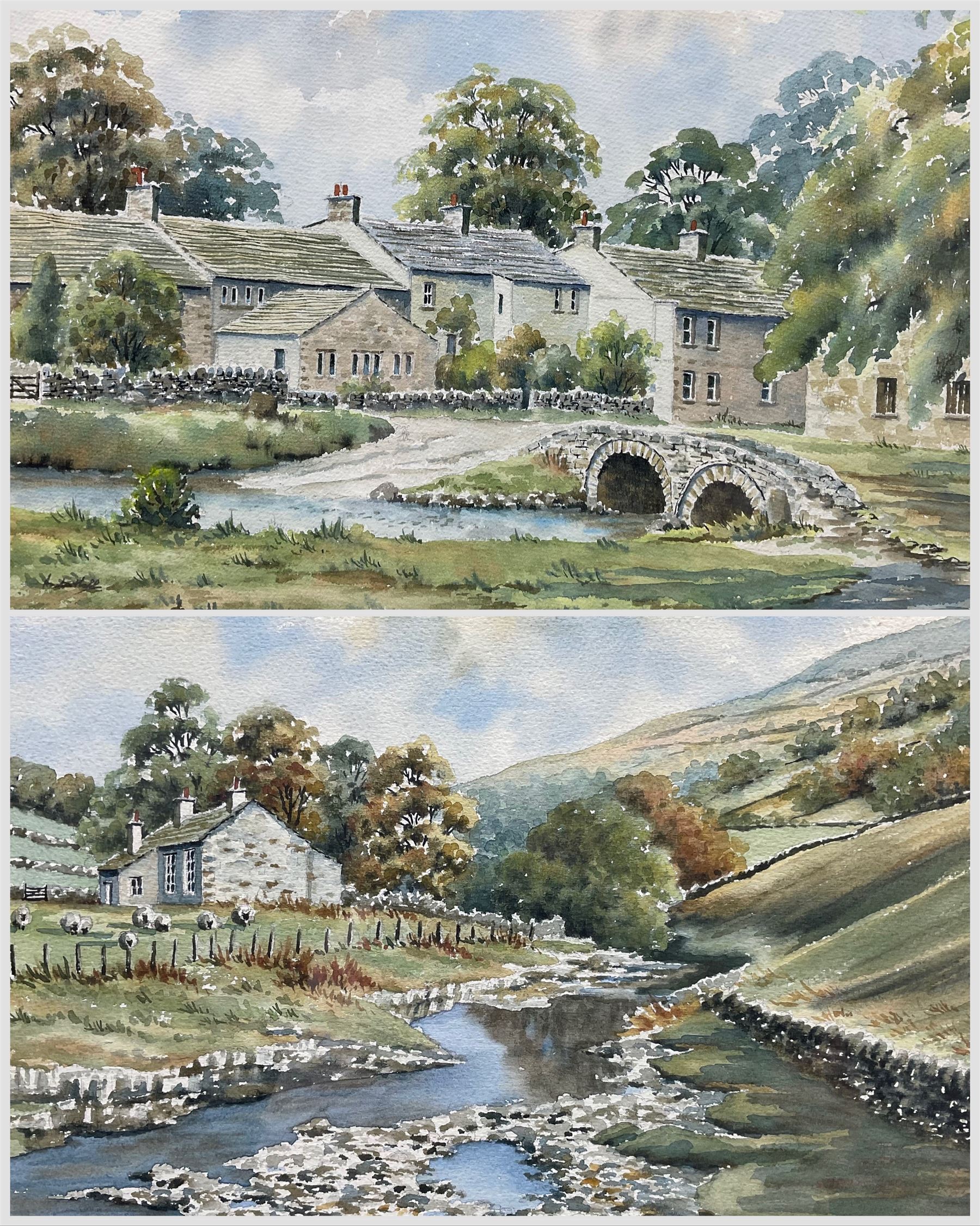 Anita Hall (British 20th Century): West Yorkshire Scenery, pair watercolours signed max 33cm x 49cm (2)