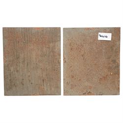 Dutch School (19th century): 'Officer Dictating a Letter' after Gerard ter Borch and Shipwrecked Soldiers, pair oils on metal unsigned 20cm x 17cm (2)