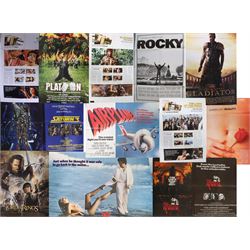 Nine film posters, including Saturn 3, Airplane, Amityville Horror, 10 and five Oscar Winn...