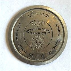 Longines Admiral HF gentleman's stainless steel manual wind wristwatch, Ref. 2303, Cal. 6942, the back case engraved Olympic Games Munich 1972, on expanding stainless steel strap