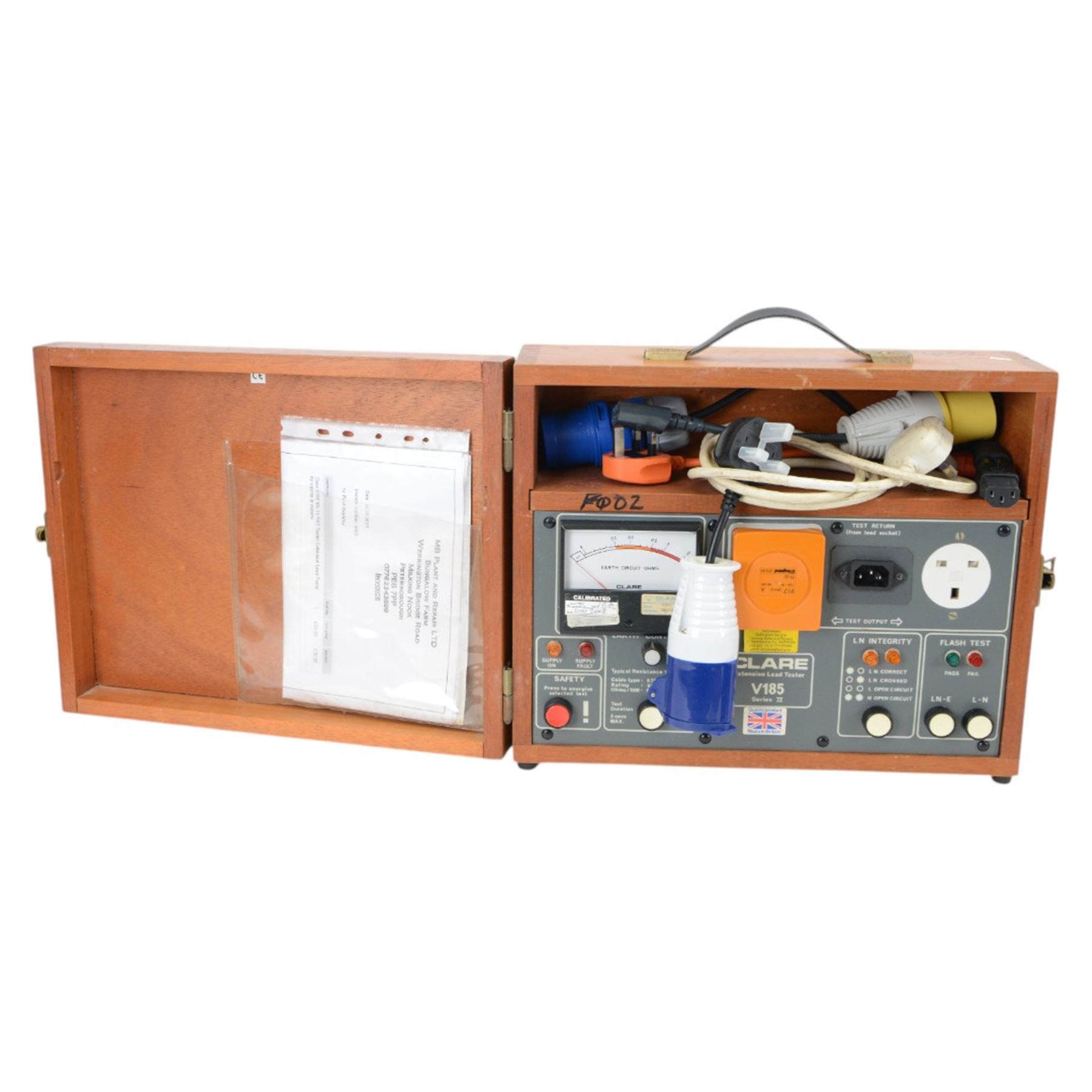 Advance Electronics Ltd Signal Generator E2 serial no. 10457, together with a Telequipment Serviscope no. S32A, Clare V152 Series II Electrical Safety Tester, Clare V185 Series II Extension Lead Tester and a W.G. Pye & Co. Ltd Portable Wheatstone Bridge